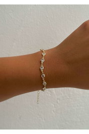 Heliophilia Silver Pulsera de Latón Dorada